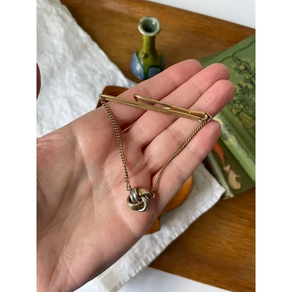 Vintage Swank Tie Clip Gold Tone Classic Men’s Accessory 1960s Style